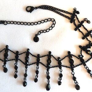 Vintage NEW LC Liz Claiborne Black Necklace for Women Girls